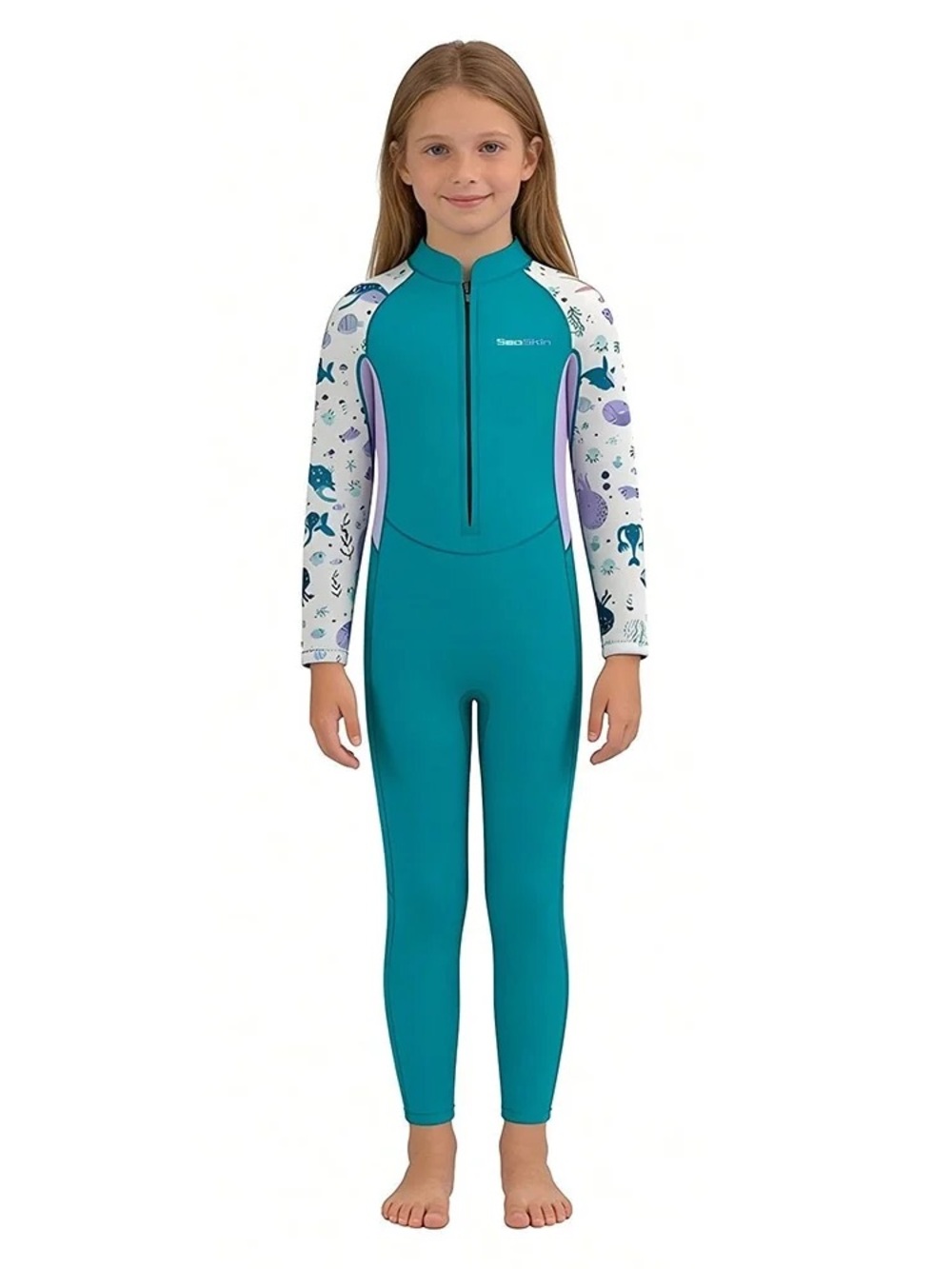 Seaskin Girls 2mm Wetsuit Neoprene Fullbody Suit Sz 10